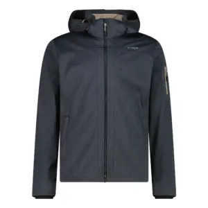 Cmp Zip Hood 39a5027m Softshelljack Piombo Mel / Darker
