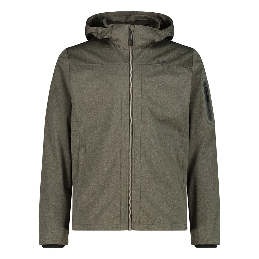 Cmp Zip Hood 39a5027m Softshelljack Sage Mel / Pine
