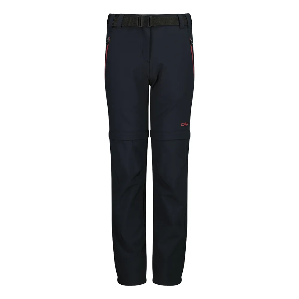 Cmp Zip Off 3t51445 Broek Antracite / Peony