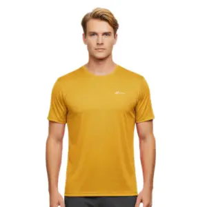 Newwood Rock T-shirt Met Korte Mouwen Ochre