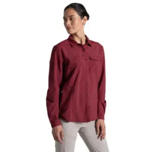 Craghoppers Nosilife Adventure Iii Overhemd Met Lange Mouwen Rood