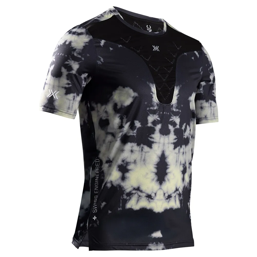 X-bionic Corefusion Run Korte Mouwen Basislaag Tie Dye Electric Energy