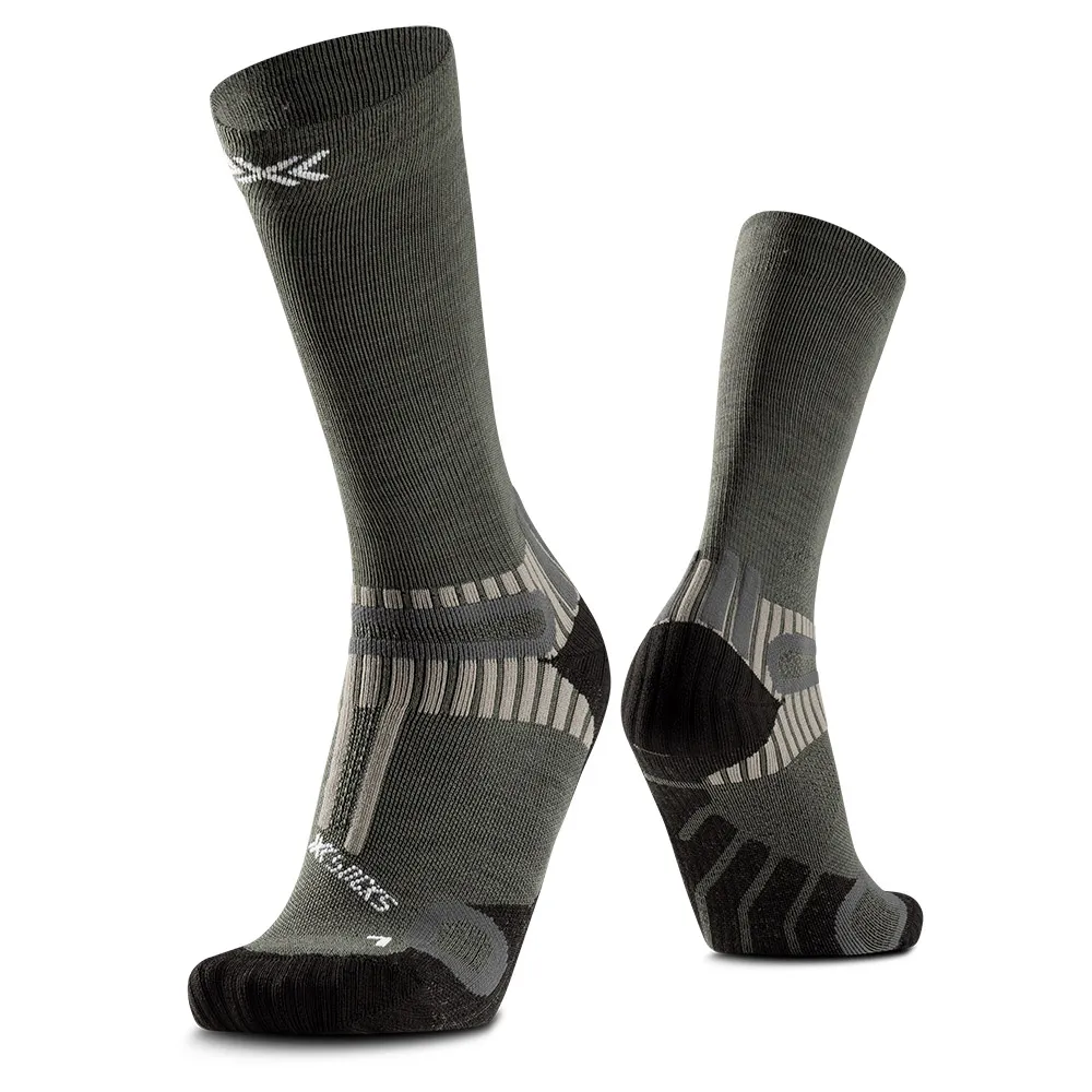 X-socks Hike Perform Merino Crewsokken Olijf