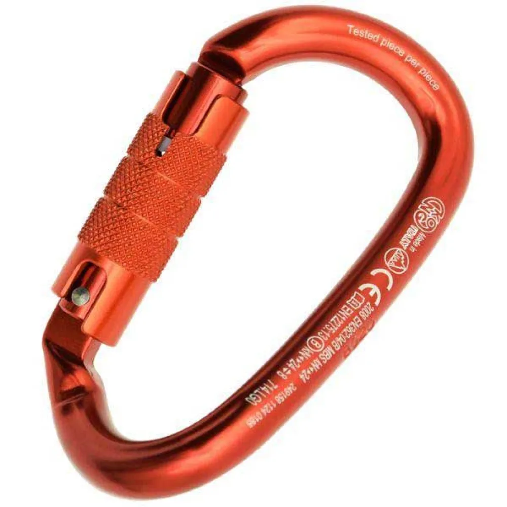 Kong Ovalone Dna Twist Karabijnhaak Rood