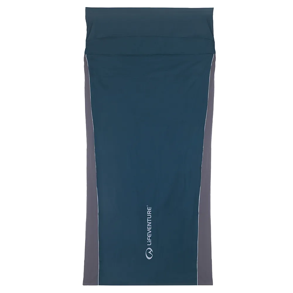 Lifeventure Cotton Liner Ultimate-rectangular Slaapzak Blauw