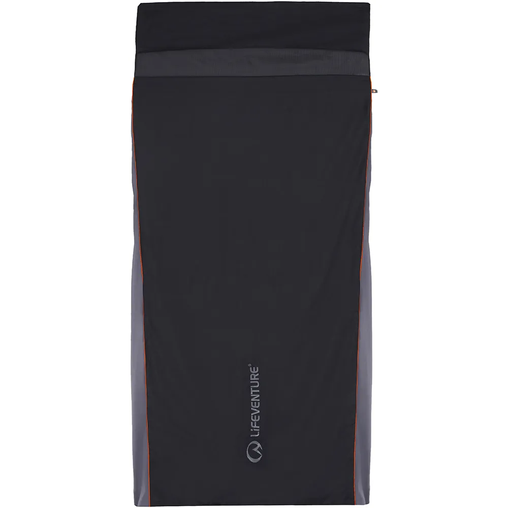 Lifeventure Silk Liner Ultimate-rectangular Slaapzak Zwart