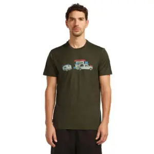 Icebreaker Merino 150 Tech Lite Transportage T-shirt Met Korte Mouwen Dark Loden