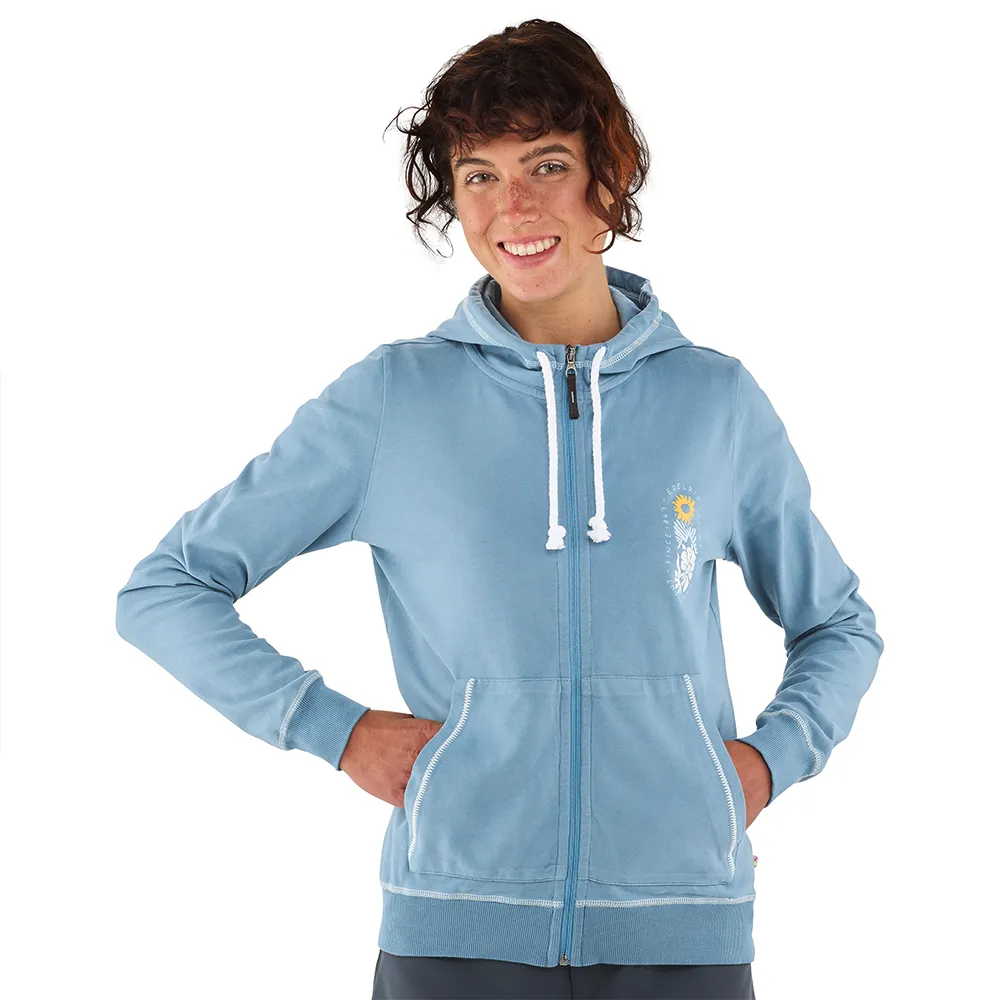 Edelrid Bege Sweatshirt Met Rits Blauw