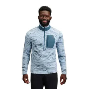 Diamond Lightweight Poly Fleece Met Halve Rits Blauw