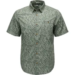 Diamond Wingate Overhemd Met Korte Mouwen Pine Smoke