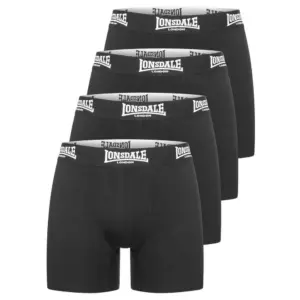 Lonsdale West Challow Boxers 4 Eenheden Zwart