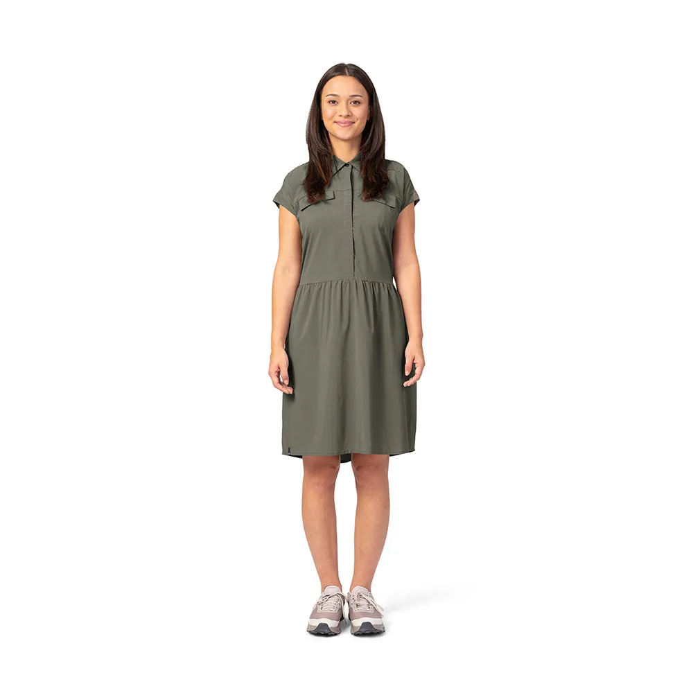 Hannah Nya Mouwloze Jurk Tea Leaf