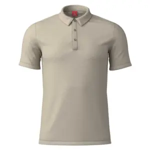 Loeffler Merino-tencel tm Korte Mouw Poloshirt Sahara