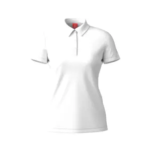 Loeffler Tencel tm Korte Mouw Poloshirt Wit