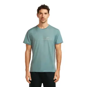 Icebreaker Merino Core Single Line Camp T-shirt Met Korte Mouwen Blauw