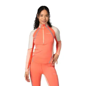 Kari Traa Alma Half Zip Lange Mouwen Basislaag Roze