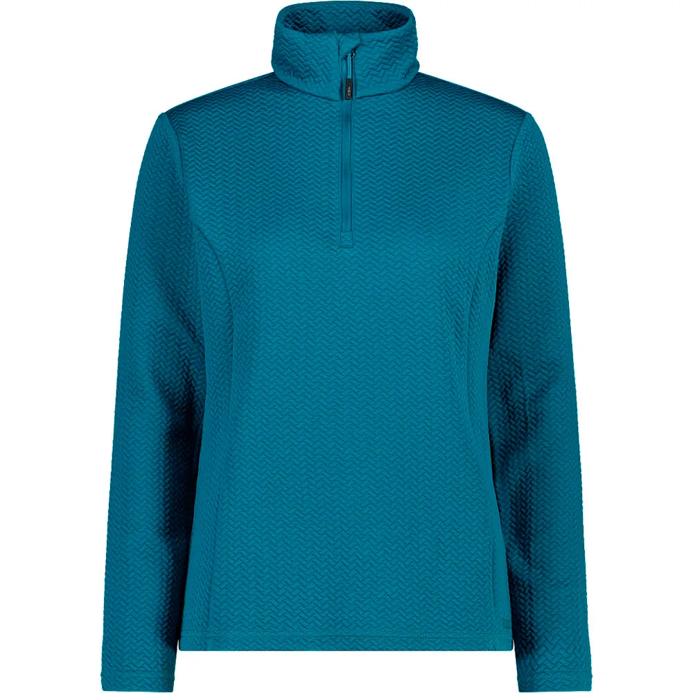 Cmp 34l4226 Sweatshirt Met Halve Rits Turquoise
