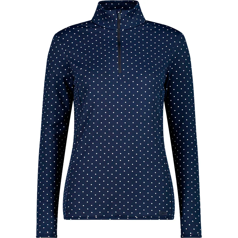 Cmp 34l4306 Sweatshirt Met Halve Rits Bluette / Bianco