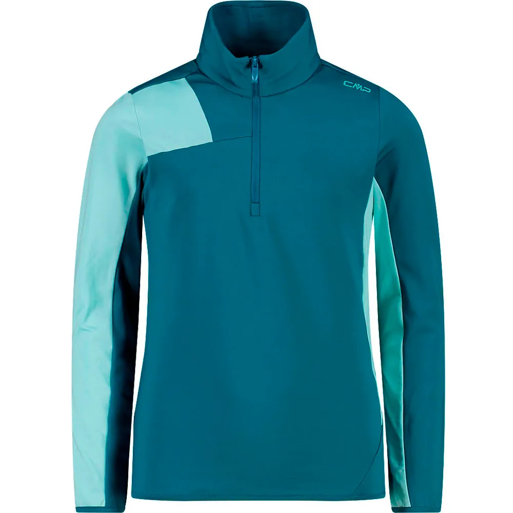 Cmp 34l4795 Fleece Met Halve Rits Turquoise