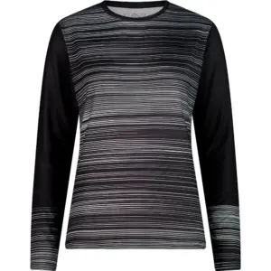 Cmp 34n2086 T-shirt Met Lange Mouwen Nero / Antracite