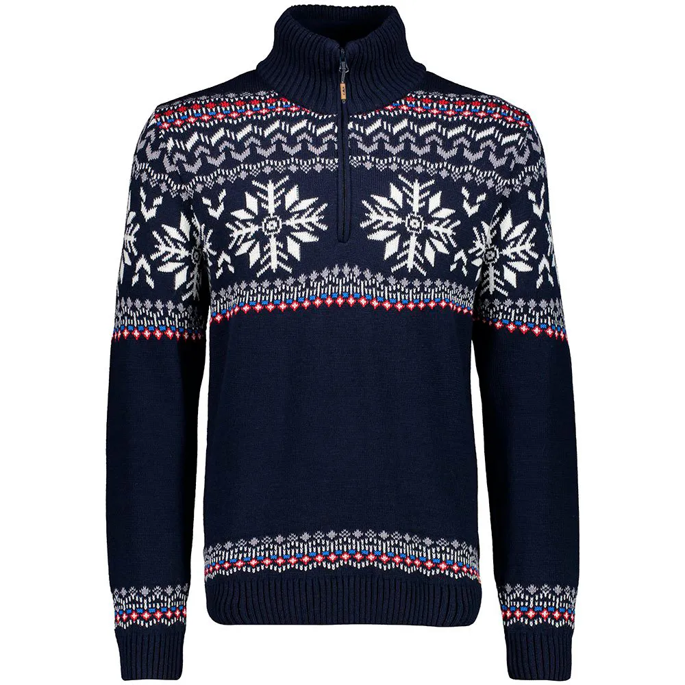Cmp 7h77805 Sweatshirt Met Halve Rits Blauw