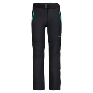 Cmp Zip Off 3t51445 Broek Antracite / Aquamint