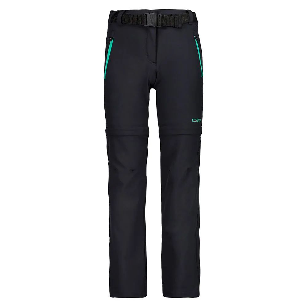 Cmp Zip Off 3t51445 Broek Antracite / Aquamint