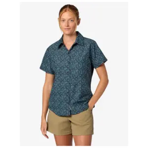 Marmot Airexchange Upf 40 Novelty Overhemd Met Korte Mouwen Blackened Gardener Art