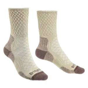 Bridgedale Hike Lightweight Comfort Boot Lange Sokken Creme