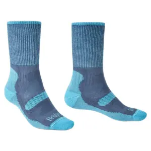 Bridgedale Hike Lightweight Cotton Comfort Boot Lange Sokken Blauw