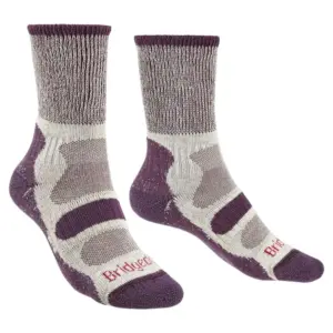 Bridgedale Hike Lightweight Cotton Comfort Boot Lange Sokken Plum