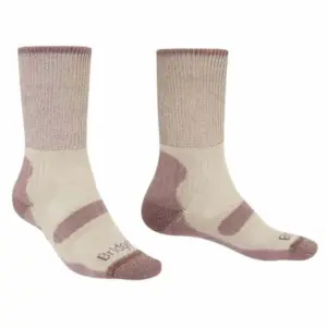 Bridgedale Hike Lightweight Cotton Comfort Boot Lange Sokken Creme