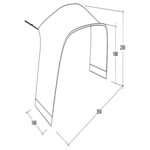 Outwell Wakefield L Tentconnector Zwart