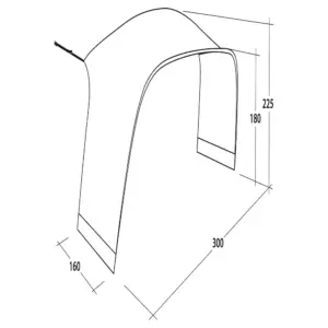 Outwell Wakefield M Tentconnector Grijs