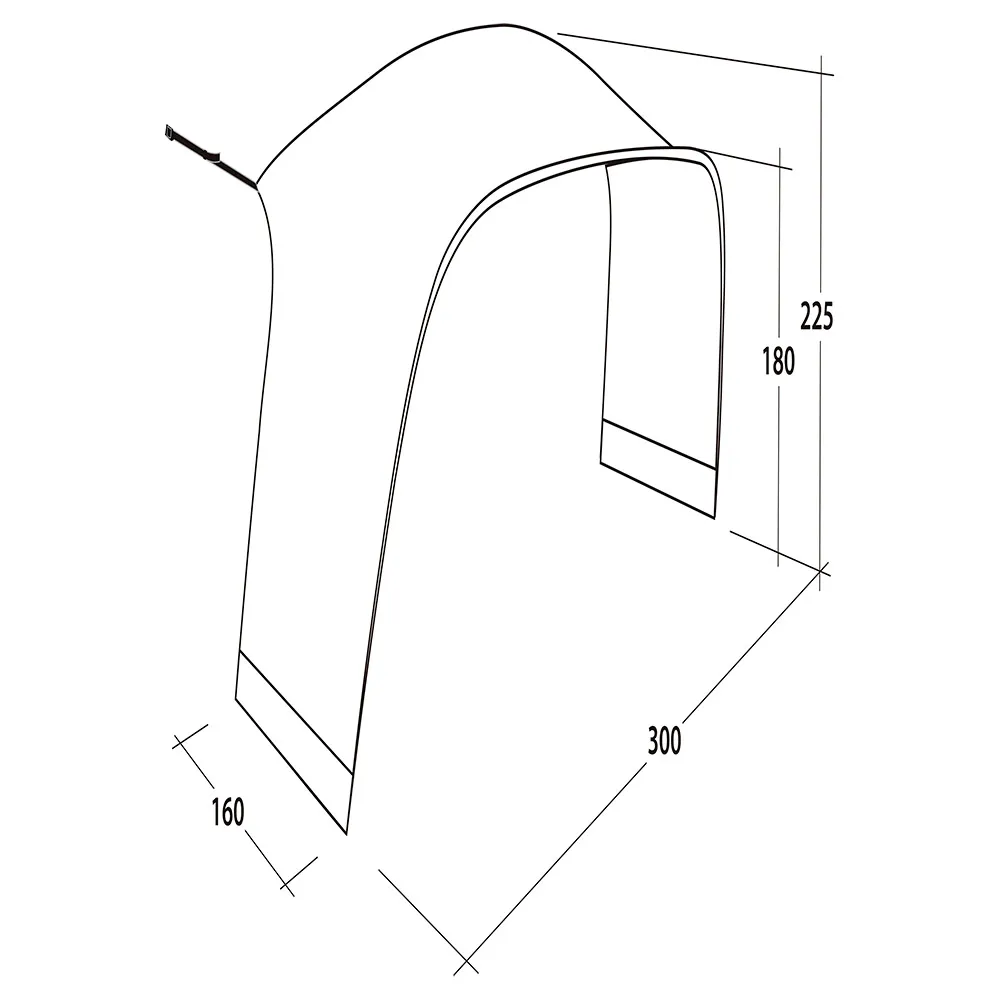 Outwell Wakefield M Tentconnector Grijs