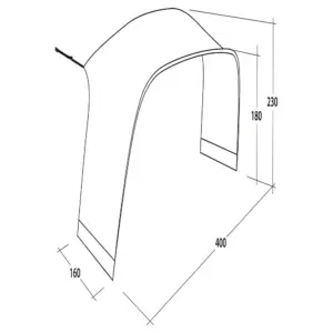 Outwell Wakefield Xl Tentconnector Zwart