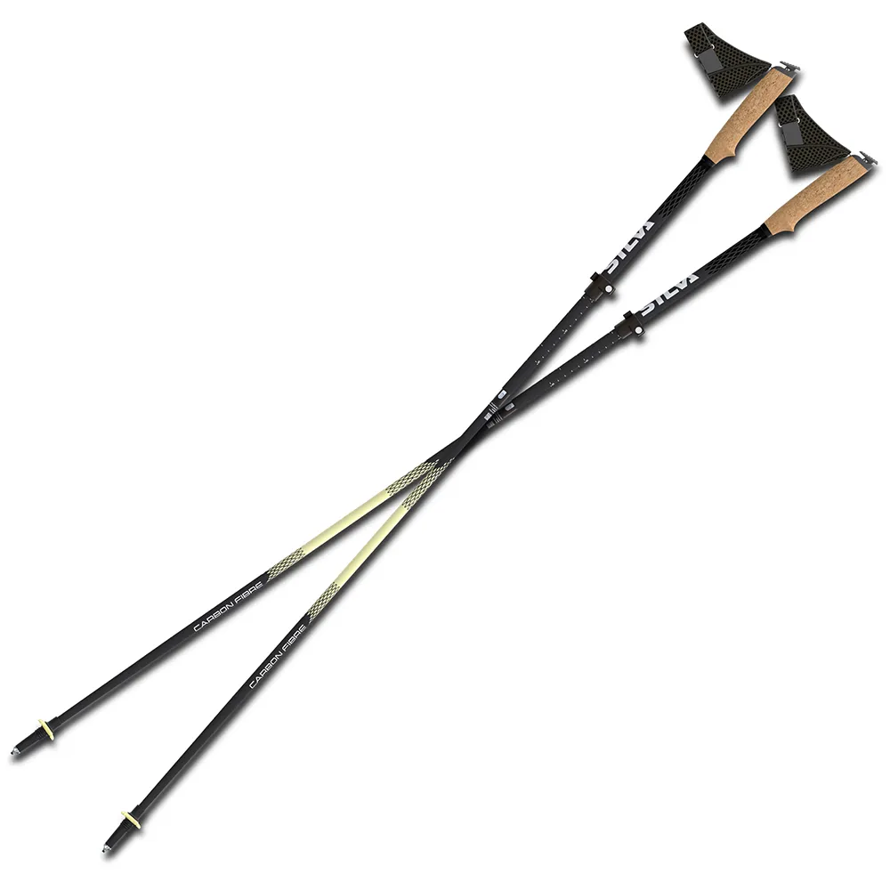 Silva Running Carbon Adjust Z Stokken Zwart