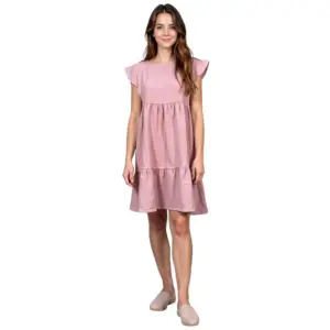 Alpine Pro Akesa Plus Korte Mouw Jurk Pale Mauve
