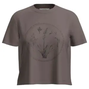 Icebreaker Merino 150 Tech Lite Crop Seed Story T-shirt Met Korte Mouwen Porcini