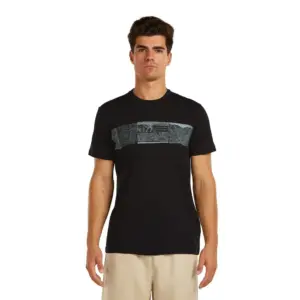 Icebreaker Merino 150 Tech Lite Elevation Line T-shirt Met Korte Mouwen Zwart