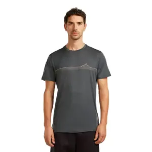 Icebreaker Merino 150 Tech Lite Range Stripes T-shirt Met Korte Mouwen Blauw