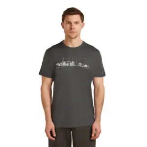 Icebreaker Merino 150 Tech Lite The Peaks T-shirt Met Korte Mouwen Blauw
