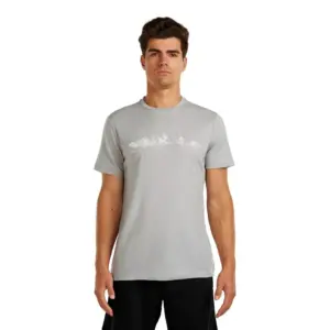 Icebreaker Merino 150 Tech Lite The Peaks T-shirt Met Korte Mouwen Grijs
