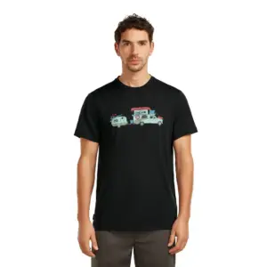 Icebreaker Merino 150 Tech Lite Transportage T-shirt Met Korte Mouwen Zwart