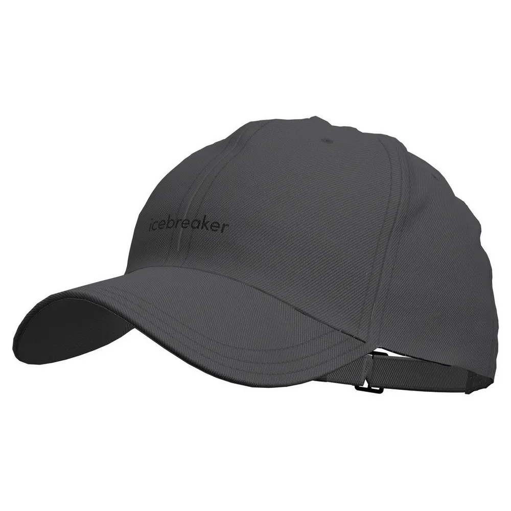 Icebreaker Merino 6 Panel Pet Zwart