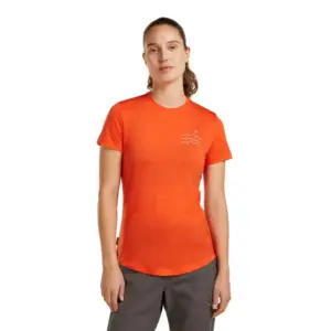 Icebreaker Merino Blend 125 Cool-lite™ Sphere Across The Peaks T-shirt Met Korte Mouwen Fervid
