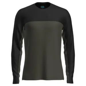 Icebreaker Merino Blend 125 Cool-lite™ Sphere Colour Block T-shirt Met Lange Mouwen Zwart