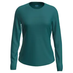 Icebreaker Merino Blend 125 Cool-lite™ Sphere Colour Block T-shirt Met Lange Mouwen Turquoise