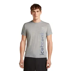 Icebreaker Merino Blend 125 Cool-lite™ Sphere Ib Vertical T-shirt Met Korte Mouwen Metro Heather