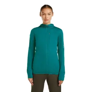 Icebreaker Merino Blend 200 Realfleece™ Descender Sweatshirt Met Rits Turquoise